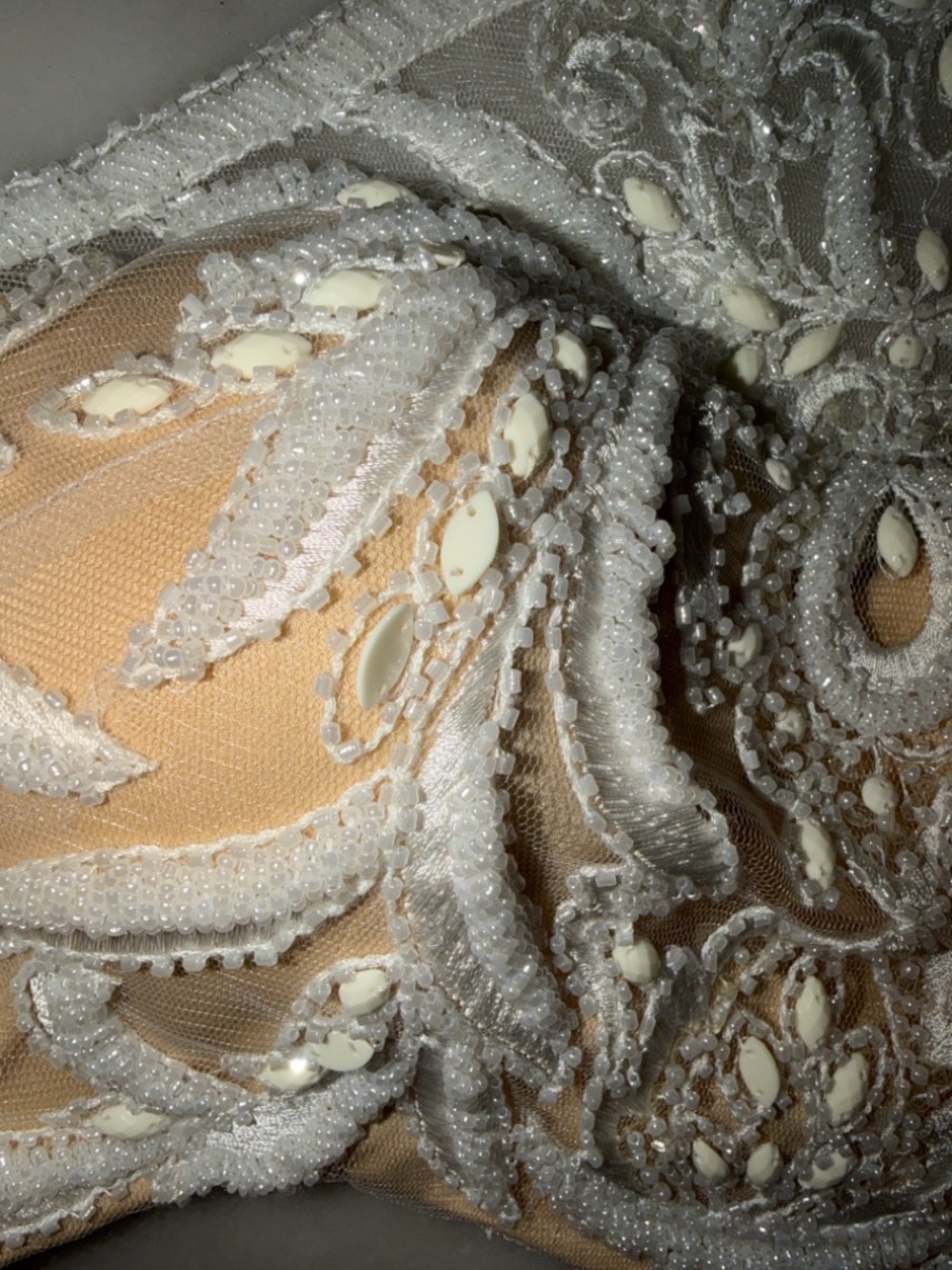 Alyce Paris Embroidered Halter Bralette Prom Crop Top - Picture 8 of 17